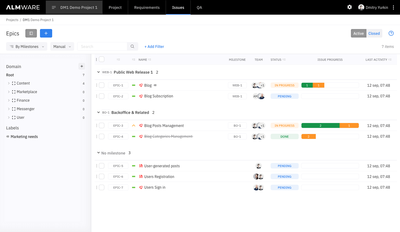 Change management in Reqode